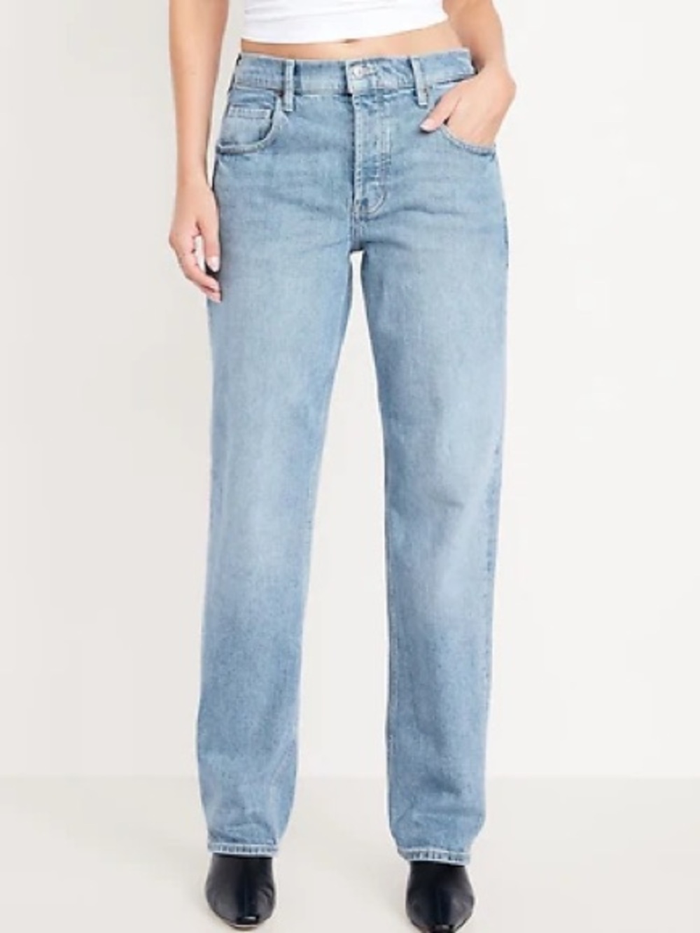 Old Navy Slouchy Straight Leg Jeans